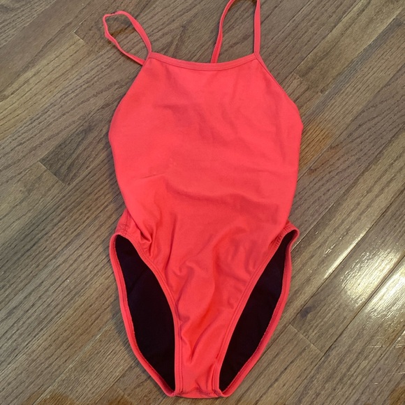 Jolyn Drew One piece suit in strawberry || size 26 - Picture 1 of 4